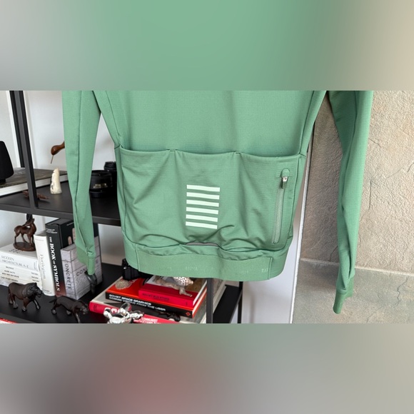 NWT Rapha Pro Team Long Sleeve Thermal Jersey Men’s Small Dark Green/Pale Green - Picture 4 of 4